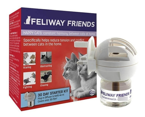 Feliway Friends Difusor + Repuesto Razas Mascotas 