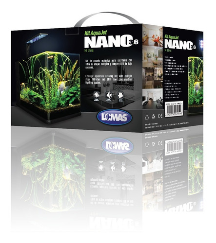 Imagen 4 de 7 de Kit Acuario Equipada Pecera Con Lampara 14 Lt De Escritorio