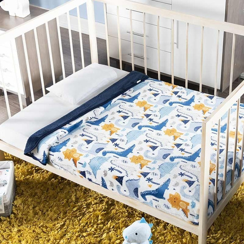 Cobertor Para Bebés Siberia Cuna Dinosaurios Vianney