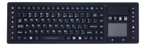 Teclado Inalámbrico Dsi Rf Con Panel Táctil Ip67 Silicona Im