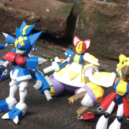 Medabots Totalizer Desarmable Impresion 3d Pixelados_