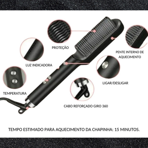 Escova Alisadora 5 Em 1: A Solução Para Cabelos Rebeldes
