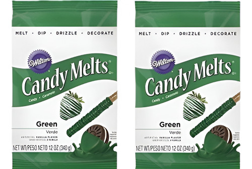 Wilton Dark Green Candy Melts, 12 Onzas (2 Piezas)