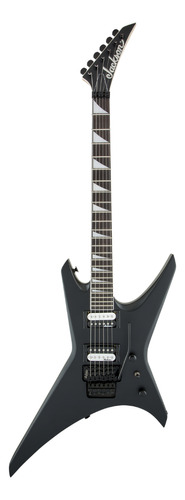 Guitarra elétrica Jackson JS Series JS32 warrior de  choupo satin black brilhante com diapasão de amaranto