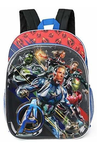 Marvel Avengers 16  Superhero 3d Molded Backpack (3d Black)