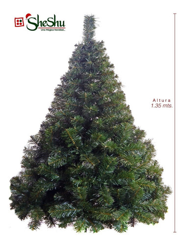 Imagen 3 de 9 de Árbol De Navidad Extra Lujo Bariloche 1,35 Mts. - Sheshu