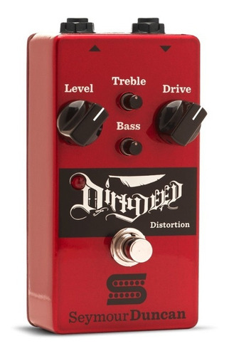 Pedal de guitarra Seymour Duncan Dirty Deed Distortion, color rojo