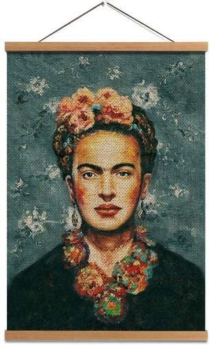 Cartel Colgando Frida Impresiones De La Lona De Lino Pa...
