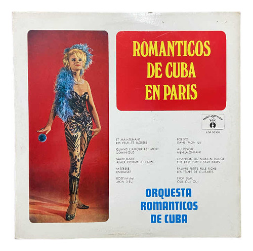 Vinilo Lp - Románticos De Cuba En Paris