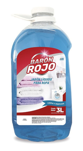 Jabon Liquido Ropa Baron Rojo 3lts