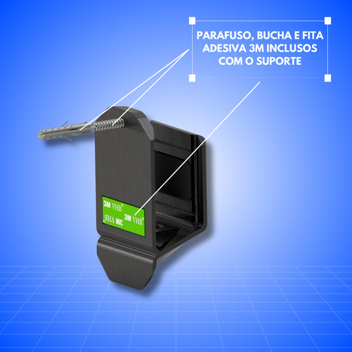 Suporte Parede Notebook Vertical Stephan Home/office