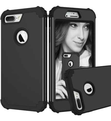 Funda Case Para iPhone 7/8/plus 360 Uso Rudo 3 En 1