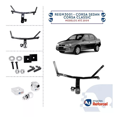 Engate Reboque Corsa Classic 95 a 2010 500Kg Inmetro - Engetran - Engate  para Reboque - Magazine Luiza
