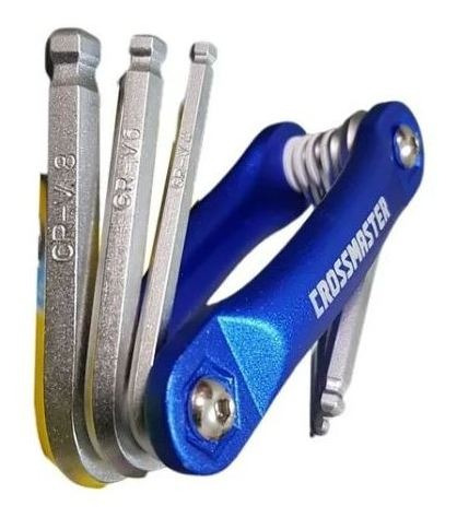 Imagen 2 de 11 de Llaves Allen Plegables Milimetrica 1,5 - 8mm Cuerpo Aluminio
