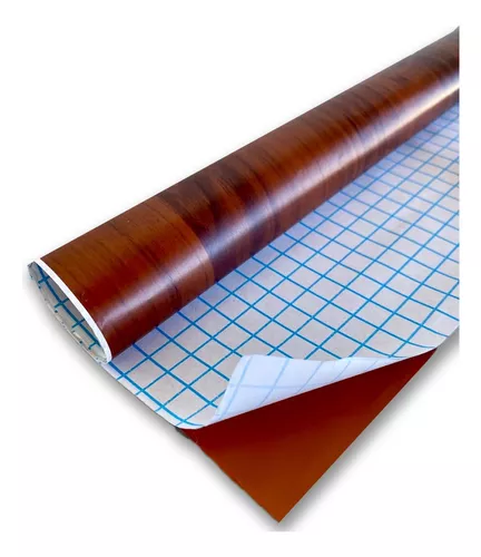 Rollo De Pvc Autoadhesivo Simil Madera Ro