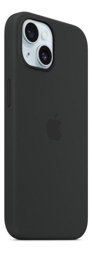 Capa Com Magsafe Para iPhone 15, Apple, Silicone Preto
