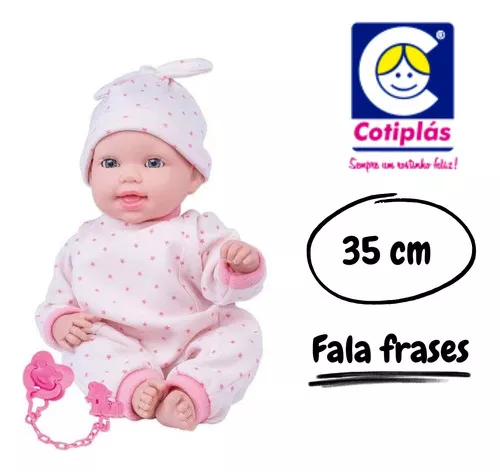 Boneco Bebê Reborn - Menino - Azul - 39 cm - Brink Model