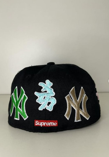 Gorra Fitted New Era Kanji Supreme Duki Negro 7 1/2