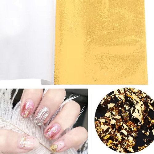 Kit 10 Folhas De Ouro Comestível 24k Genuíno 8x8