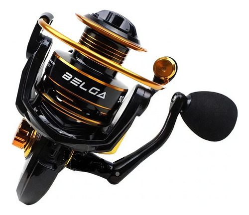 Molinete Belga 20 Albatroz Fishing 4 Rolamentos Cor Preto