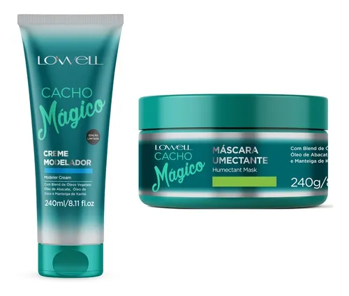 Lowell Kit Cacho Mágico Creme Modelador E Máscara Umectante!