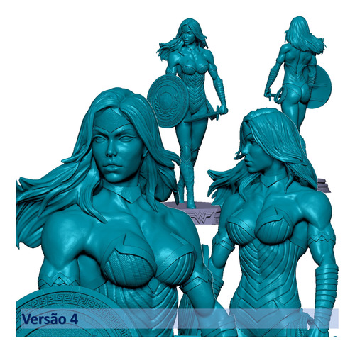 Mulher Maravilha 3d Stl - Pacote 8 Versões (gal Gadot)