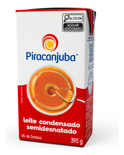 Piracanjuba Semidesnatado Leite Condensado 395g 1 Unidad
