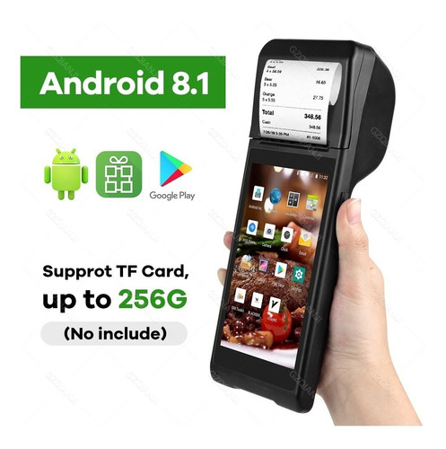 Imagen 1 de 10 de Android 8.1 Pda Handheld Pos Mini Impresora Térmica De Recib