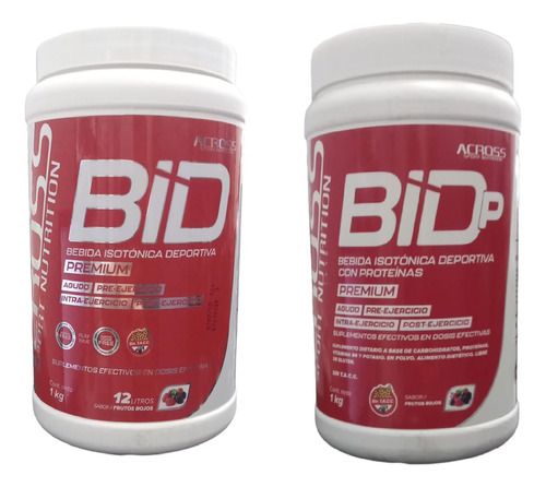 Combo Suplemento Deportivo Across Bid + Bid P