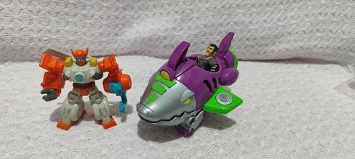 Transformers Rescue Heroes Dr. Morocco Figure & Shark Bot