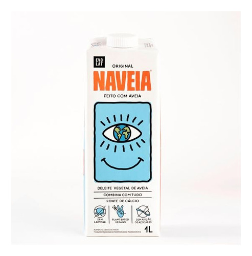 Leite Vegetal Naveia Zero Açucar Zero Lactose Vegan 1lx12 Un