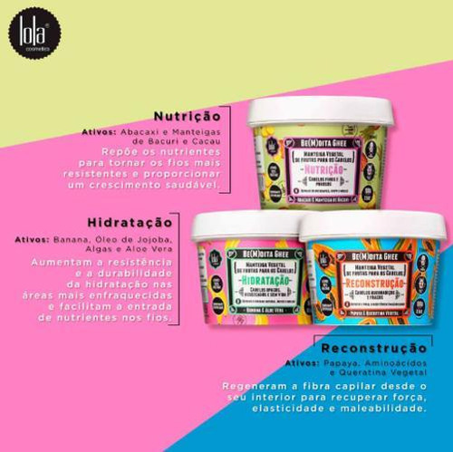 Kit Cronograma Lola 100g + Mascara De Hidratação 350g
