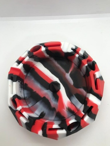 Imagem 4 de 5 de Cinzeiro Redondo De Silicone Inquebrável Resistente Ao Calor