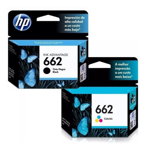 Pack Tinta Hp 662 Negro - Color