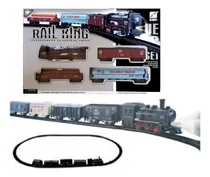 Comprar Tren A Pila Locomotora + Vagones + Vias De 1.04 M Juguete