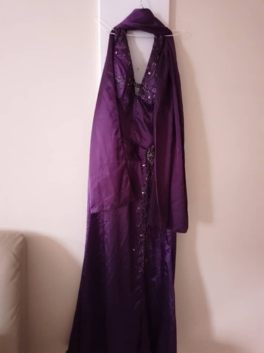 Vestido De Fiesta Morado Elegante