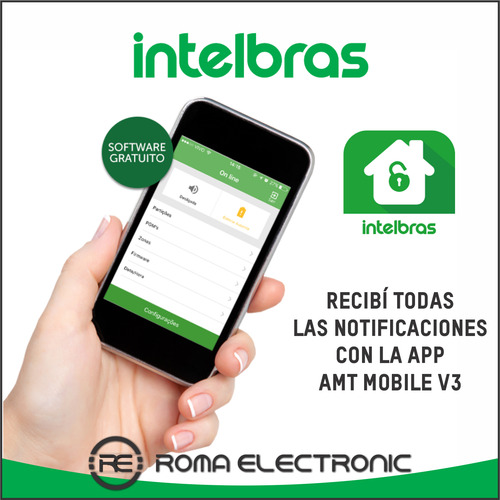 Kit De Alarma Ip Hibrida Intelbras Con Sensores Inalambricos