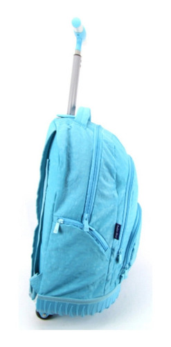Imagem 3 de 7 de Mochila De Rodinha Com Alça Juvenil Capricho Dmw 11905 Azul