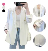 Comprar Blazers Manga Larga Fit Unformal De Cardigan Moda Mujer