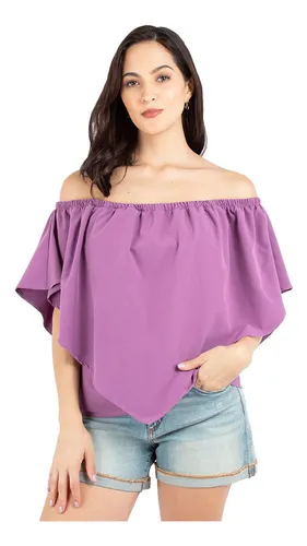 Blusas con olanes y hombros descubiertos hotsell