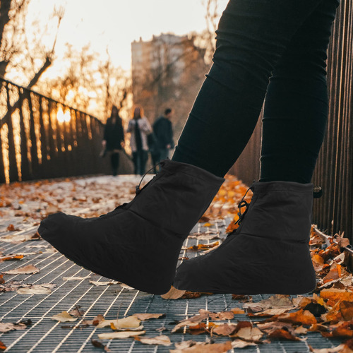 Botas Impermeables Para Hombre, Funda De Zapatos A La Moda