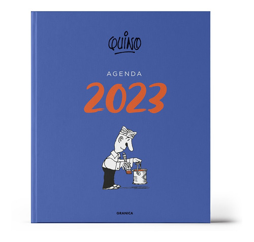 Imagen 1 de 8 de Agenda Quino 2023 Encuadernada Azul