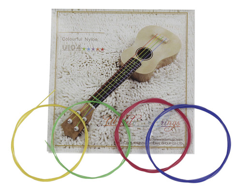 Juego De 4 Cuerdas (paquete), Tarjetas Para Ukelele Con Cuer