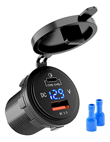 Mictuning 36w Fast Pd Usb-c Car Charger With Usb Quick Charg