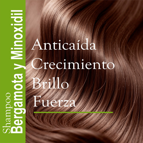 Shampoo De Bergamota Y Minoxidill Adicionado Con Keratina 1l