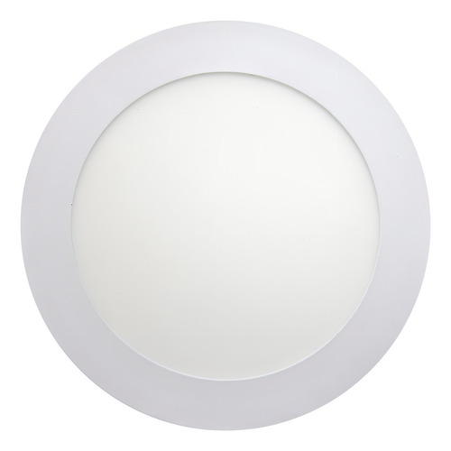 Luminária Plafon Embutir Led 30 Redondo 24w 6500k Estrutura Branco