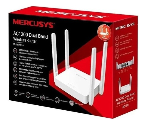 Router Mercussy Ac1200 Dual Band Modelo Ac10