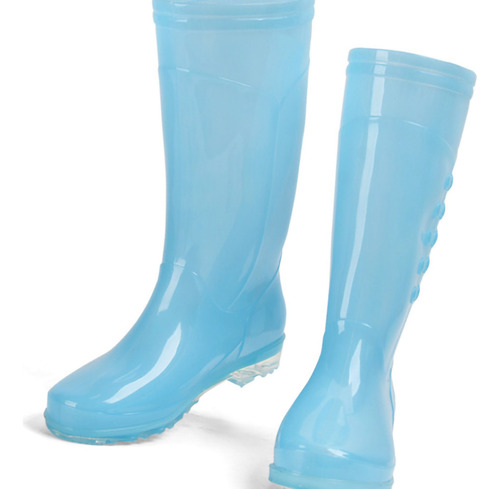 Botas De Lluvia Para Mujer Con Funda De Algodón Afelpado, Al