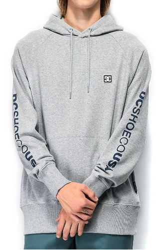 Buzo Dc Burnwell Grey Hoodie Original Importado 