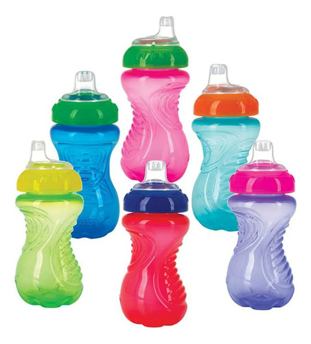Paquete De 2 Vasos Nuby 6m+ Easy Grip Rosa/morado Vaso